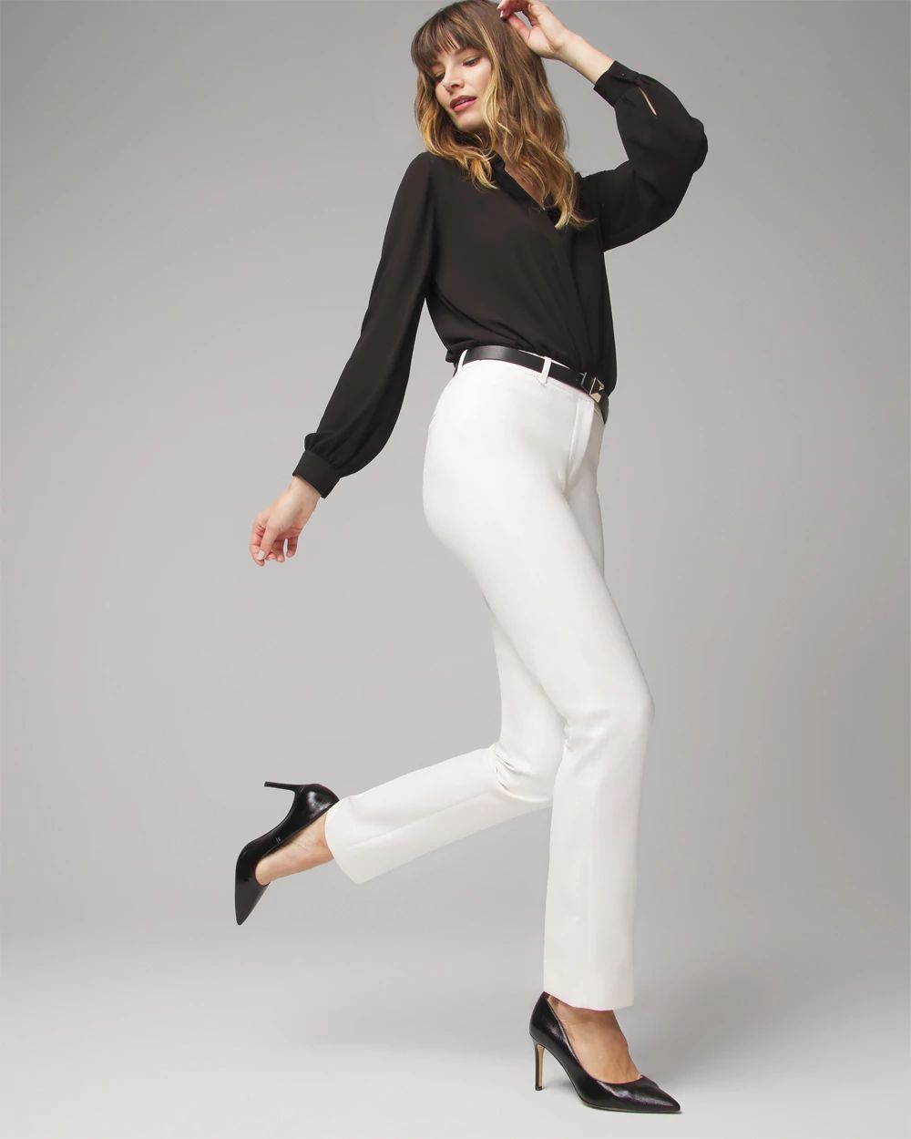 WHBM® Elle Slim Trouser Comfort Stretch Pants