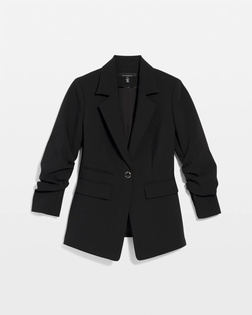 Ruched Sleeve Blazer