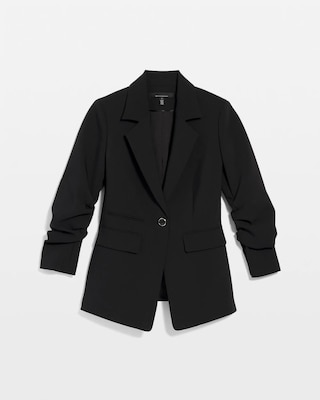 Ruched Sleeve Blazer click to view larger image.