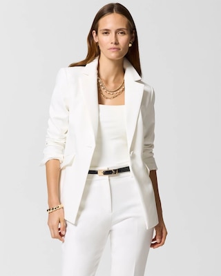 WHBM® Luxe Stretch One-Button Blazer