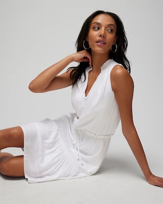 Drawstring Mini Dress