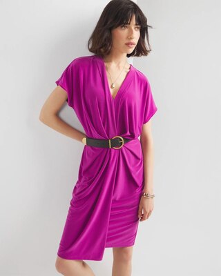 Matte-Jersey Twist Front Dress click to view larger image.