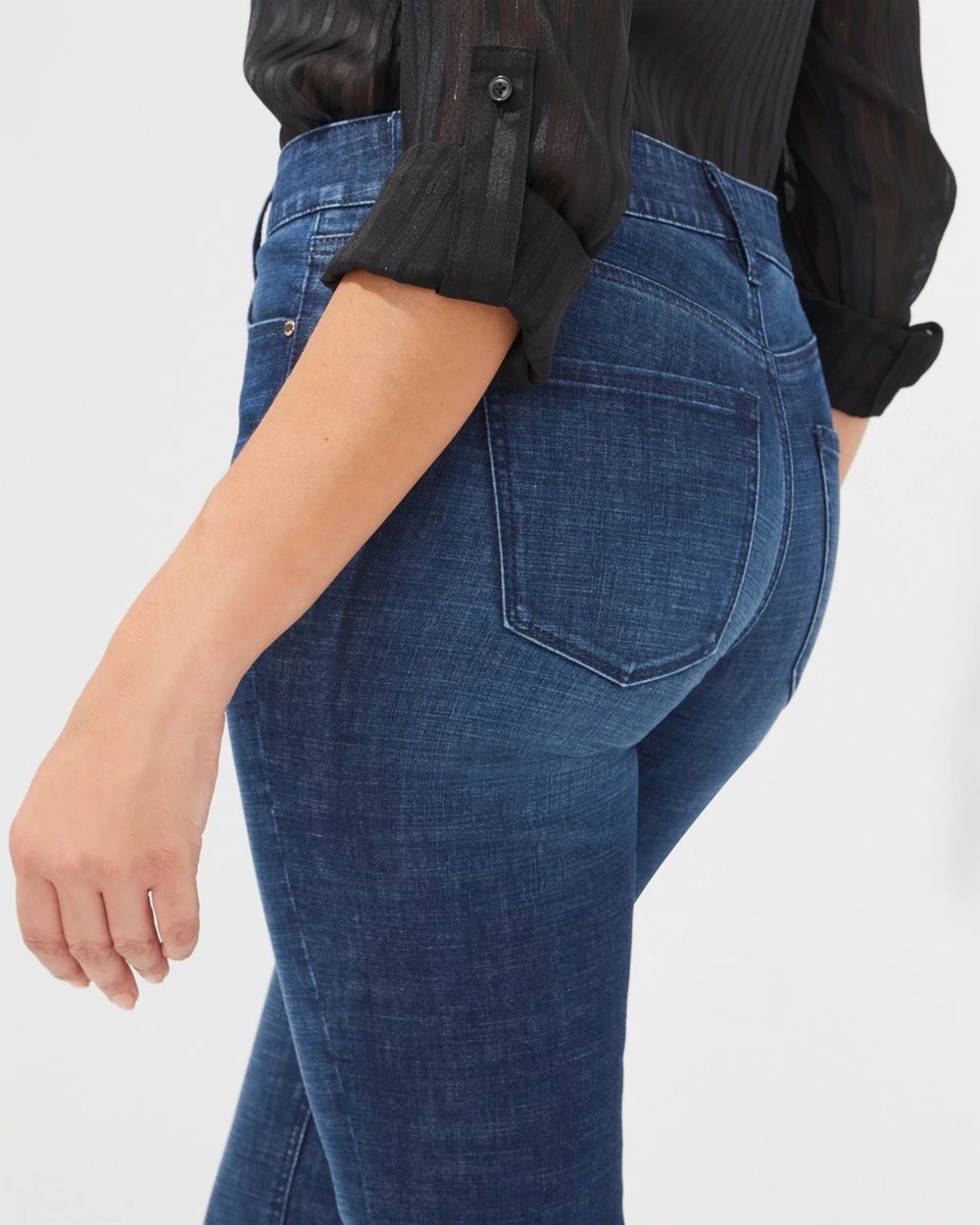 Outlet WHBM Mid Rise Slim Bootcut Jeans