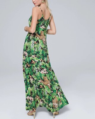 Maxi Dress with Lace-Up Back Detail