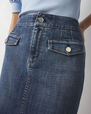Denim Mini Skirt click to view larger image.