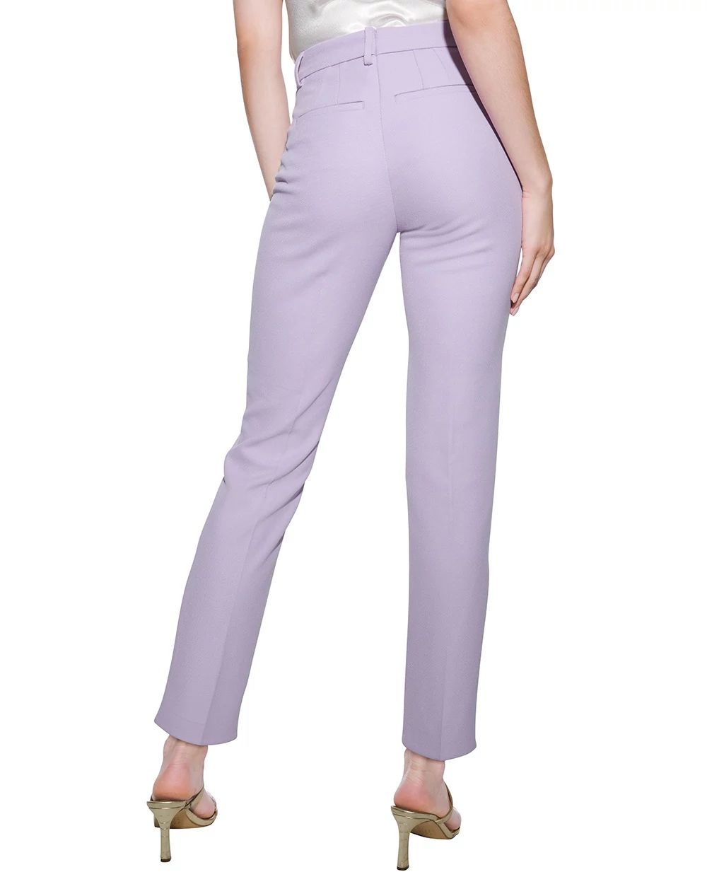 Outlet WHBM Novelty Pink Slim Ankle Pants