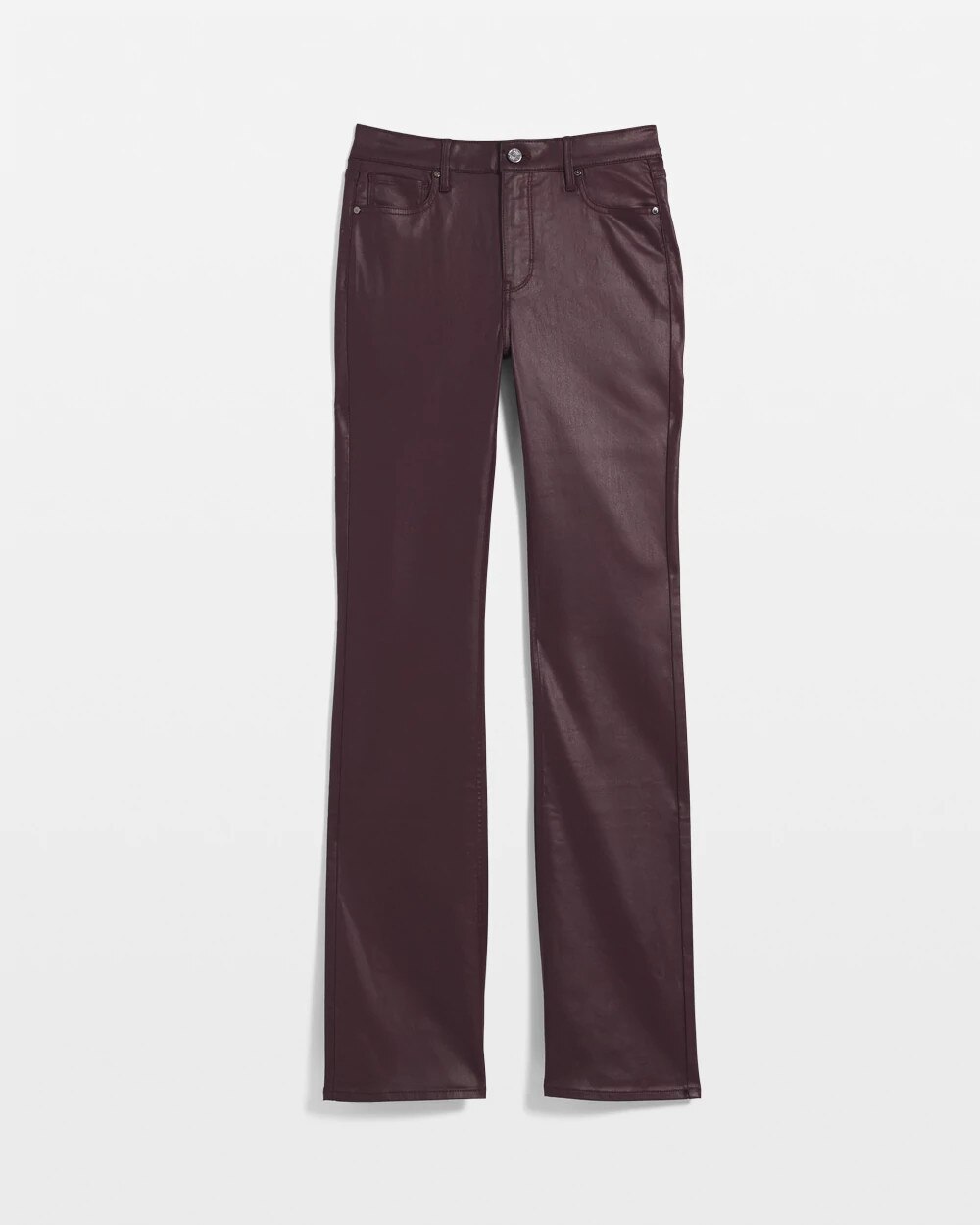 High Rise Coated Bootcut Jeans - image 5