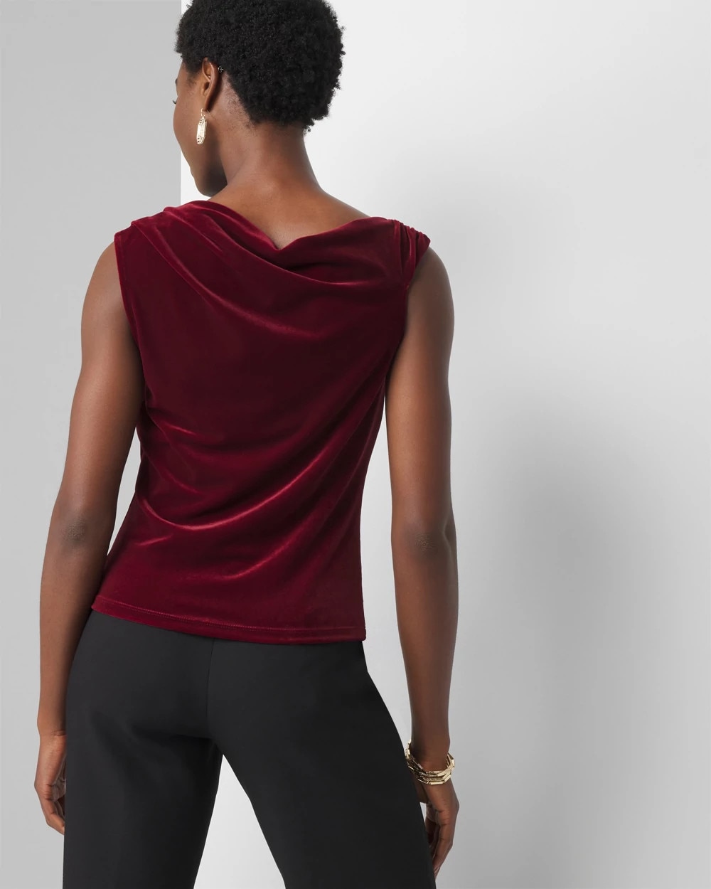 Off-the-Shoulder Velvet Top