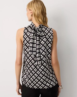 Bow Back Satin Halter Blouse click to view larger image.