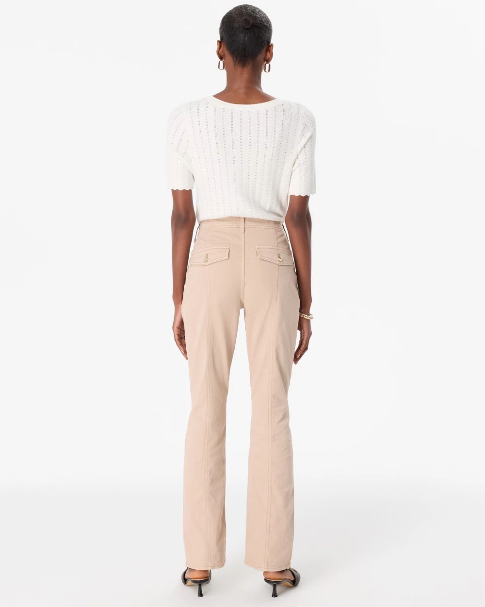 Pret Seamed High-Rise Bootcut Jean click to view larger image.