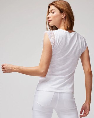 Lace Sleeve Tee