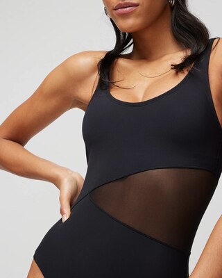 Mesh Cutout One-Piece Swimsuit