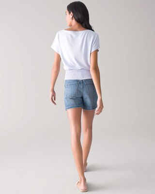 Smocked Hem Tee
