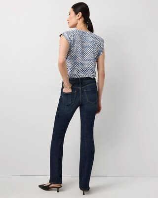 Petite Mid-Rise Bootcut Jeans click to view larger image.