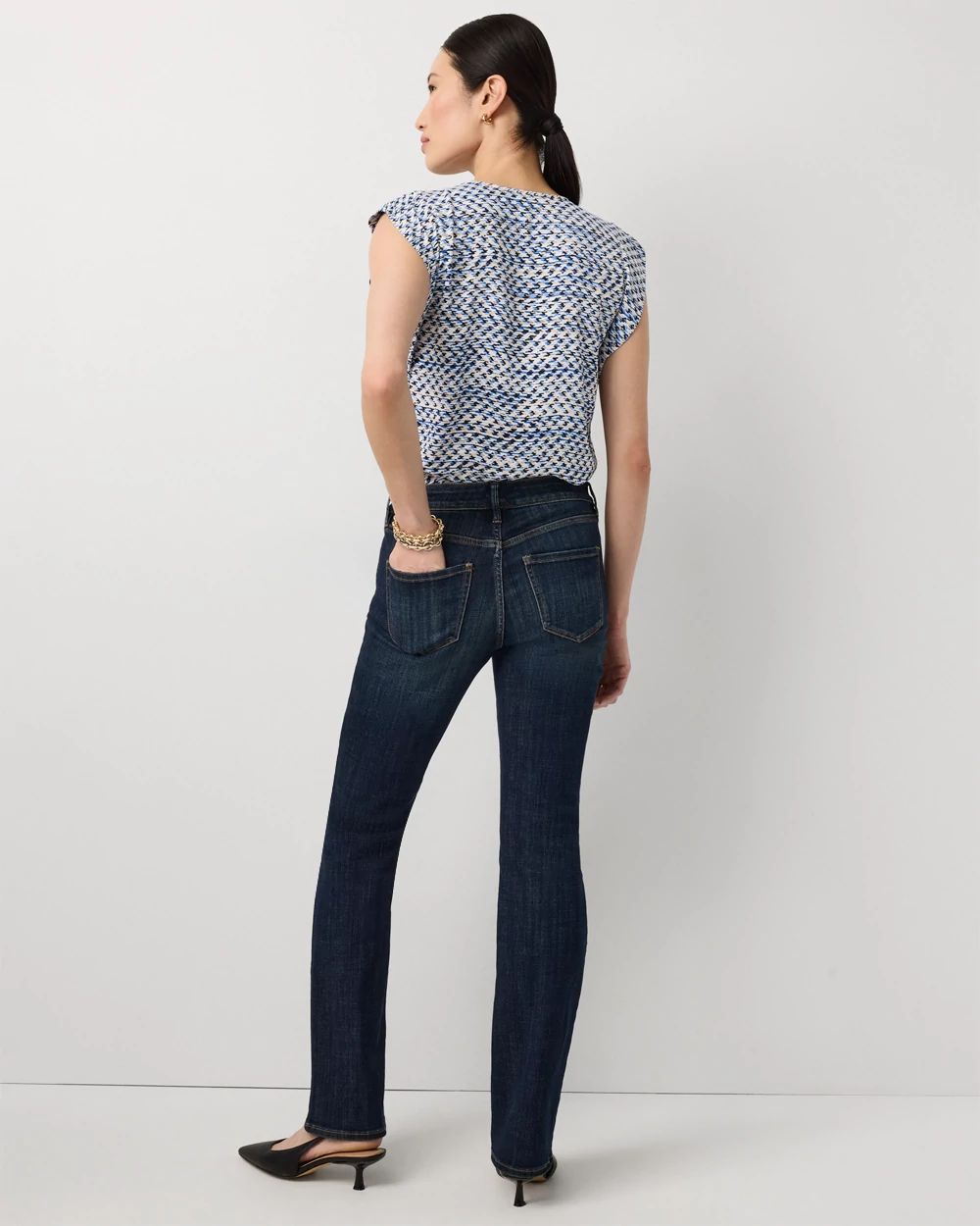Petite Mid-Rise Bootcut Jeans