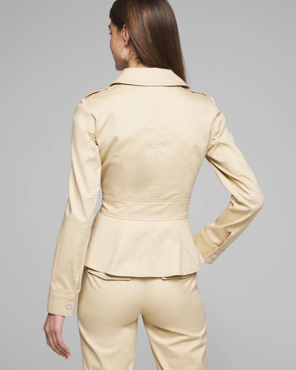 Outlet WHBM Stretch Sateen Jacket
