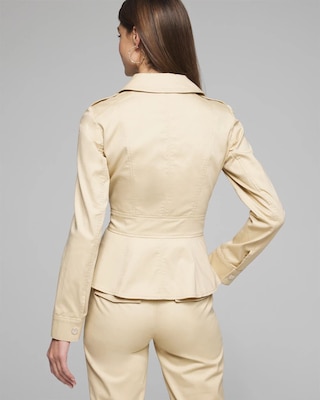 Outlet WHBM Stretch Sateen Jacket click to view larger image.