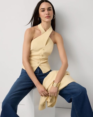 Crisscross Halter Vest click to view larger image.