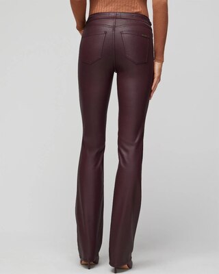 High Rise Coated Horsebit Detail Bootcut Jeans click to view larger image.