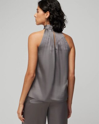 Halter Pleated Shell click to view larger image.