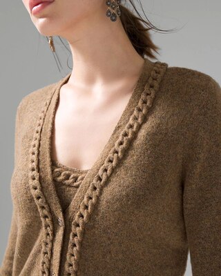 Chain Open Cardigan