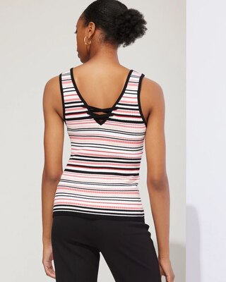 Outlet WHBM Back Lace-Up Sleeveless Pullover