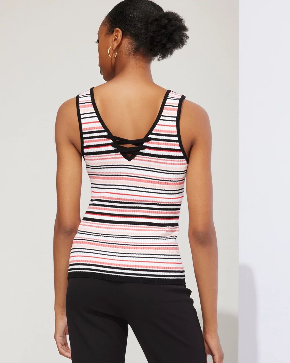 Outlet WHBM Back Lace-Up Sleeveless Pullover