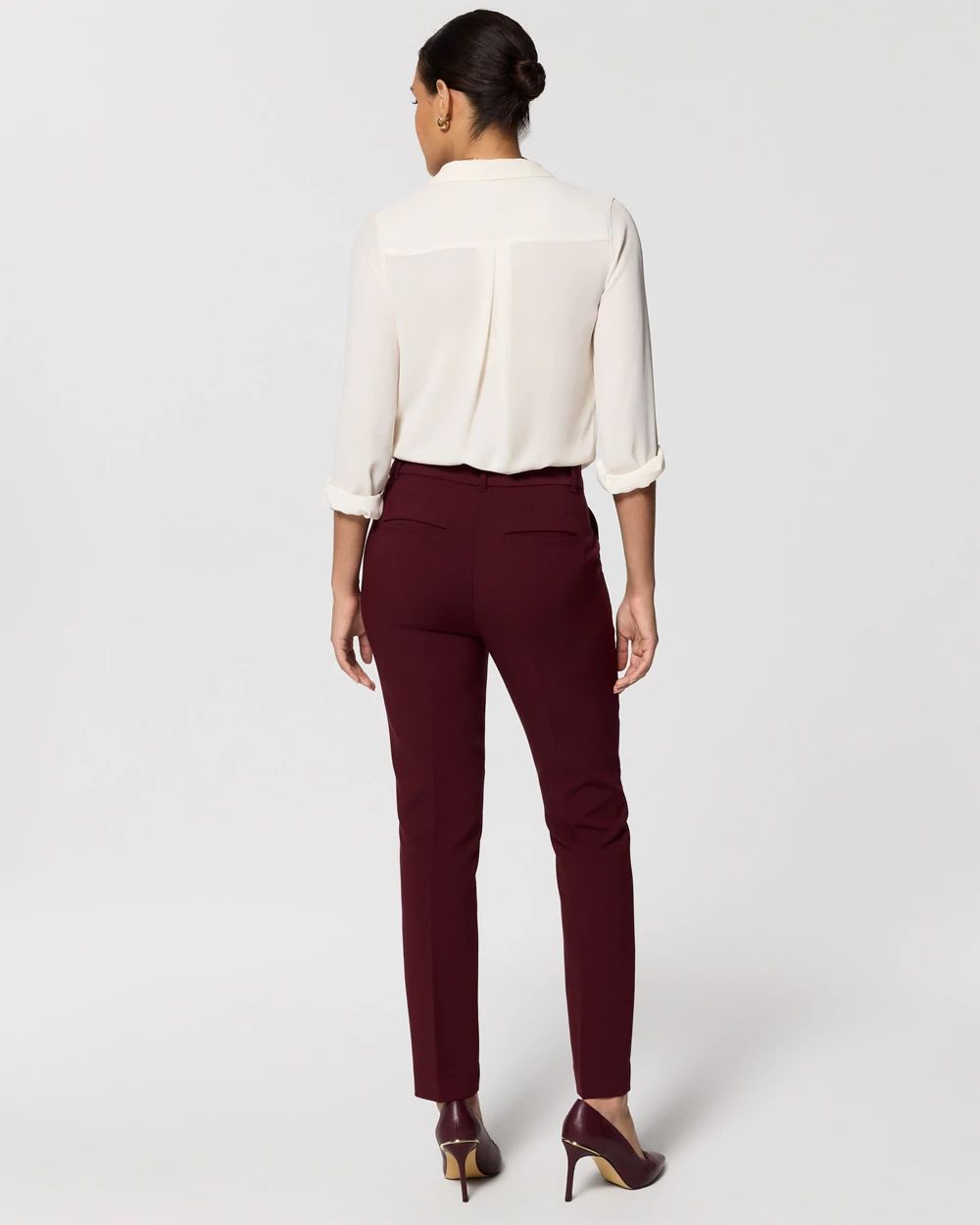 Luxe Stretch High-Rise Elle Slim Ankle Pant click to view larger image.