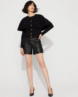 Button-Front Cape Cardigan click to view larger image.