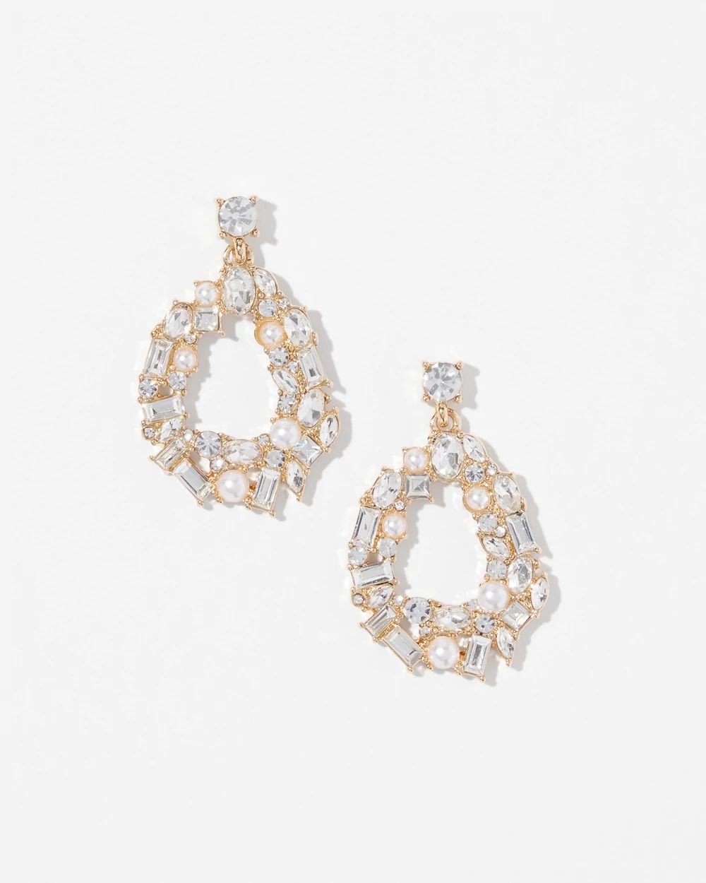 Mixed Media Drop Earrings