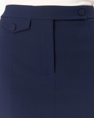 Luxe Stretch Extended Tab Pencil Skirt click to view larger image.
