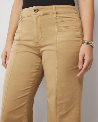 High-Rise Pret Double Pocket Wide-Leg Pant click to view larger image.