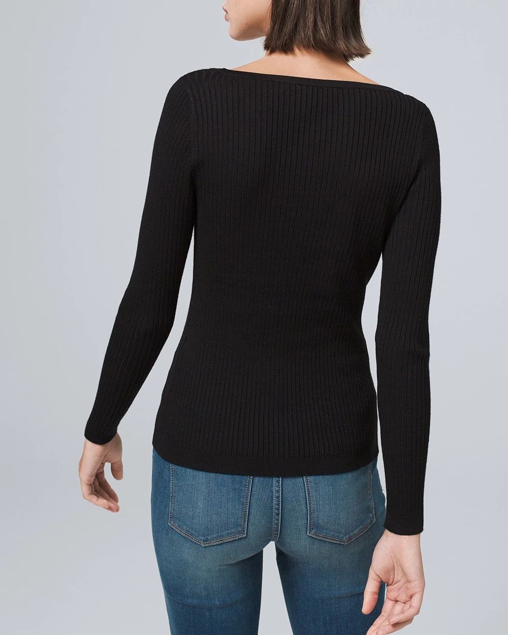 Ribbed Snap-Front Henley