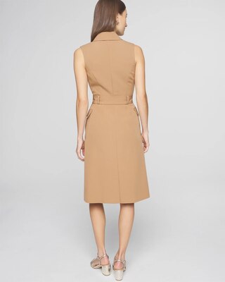 Sleeveless Belted Blazer Dress click to view larger image.