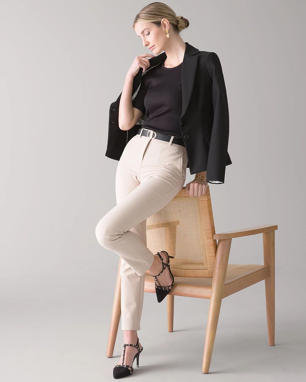 WHBM Elle Slim Ankle Comfort Stretch Pants White House Black Market
