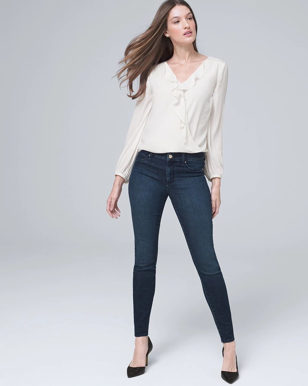 Mid-Rise Super Skinny Jeggings