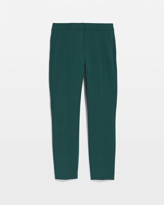 WHBM® Elle Slim Ankle Luxe Double Weave Pants click to view larger image.