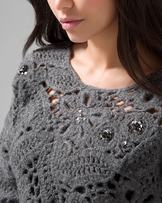 Crochet Bateau Sweater click to view larger image.