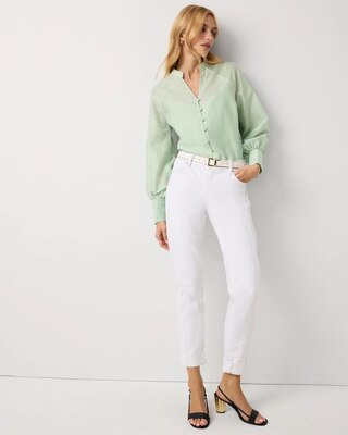 Floral Raglan Sleeve Shirt click to view larger image.