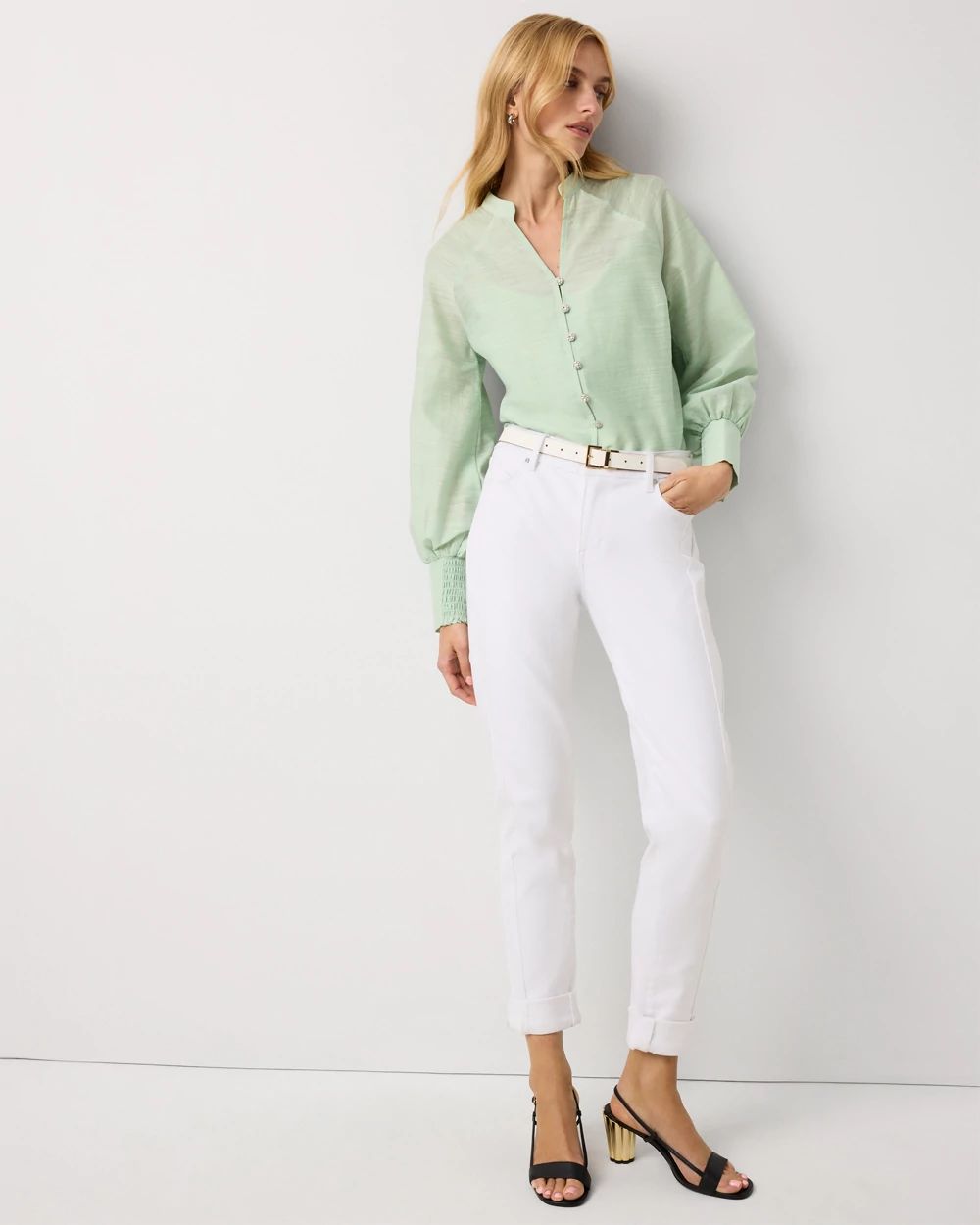 Floral Raglan Sleeve Shirt