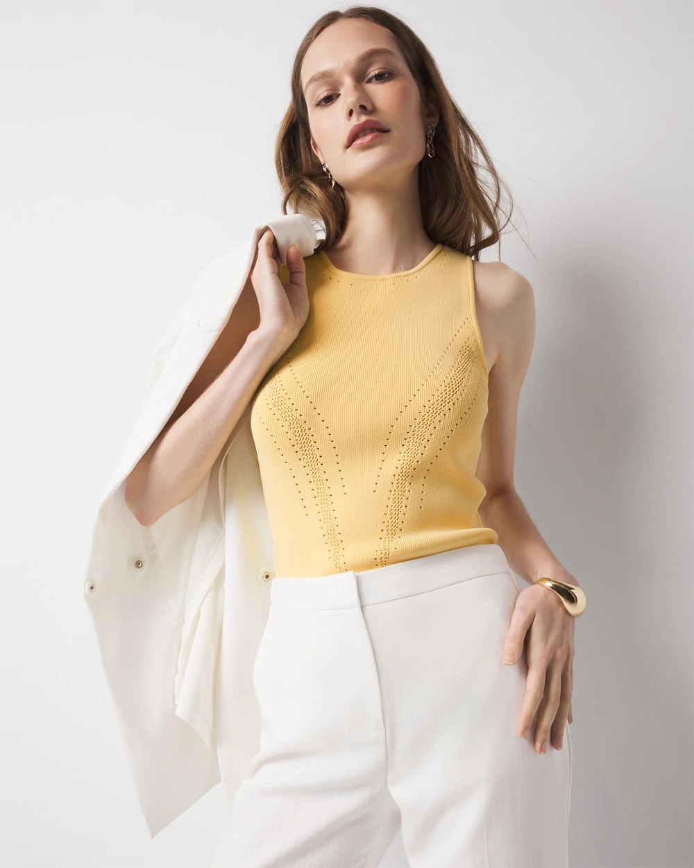 WHBM FORME™ Sculpt Stretch Sweater Tank