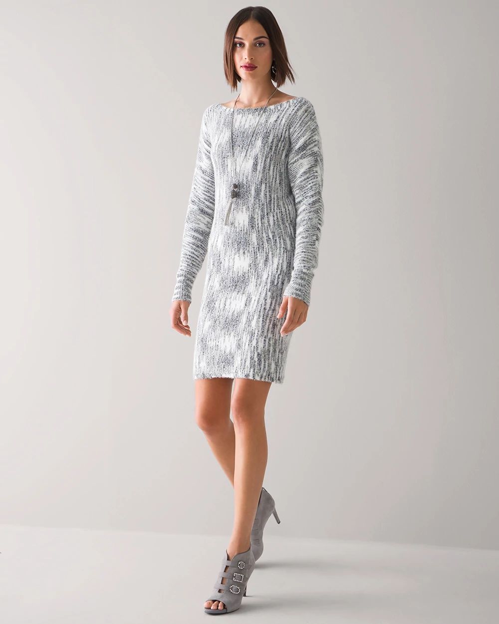 Cozy Spacedye Sweater Dress click to view larger image.
