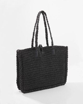 Braided Raffia Tote click to view larger image.