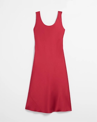 Sleeveless Satin Slip Dress