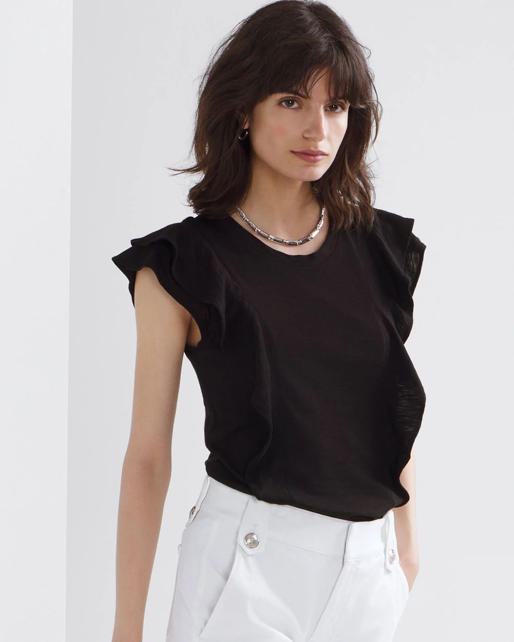 Ruffle Sleeve Tee