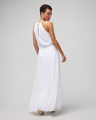 Braided Halter Maxi Dress