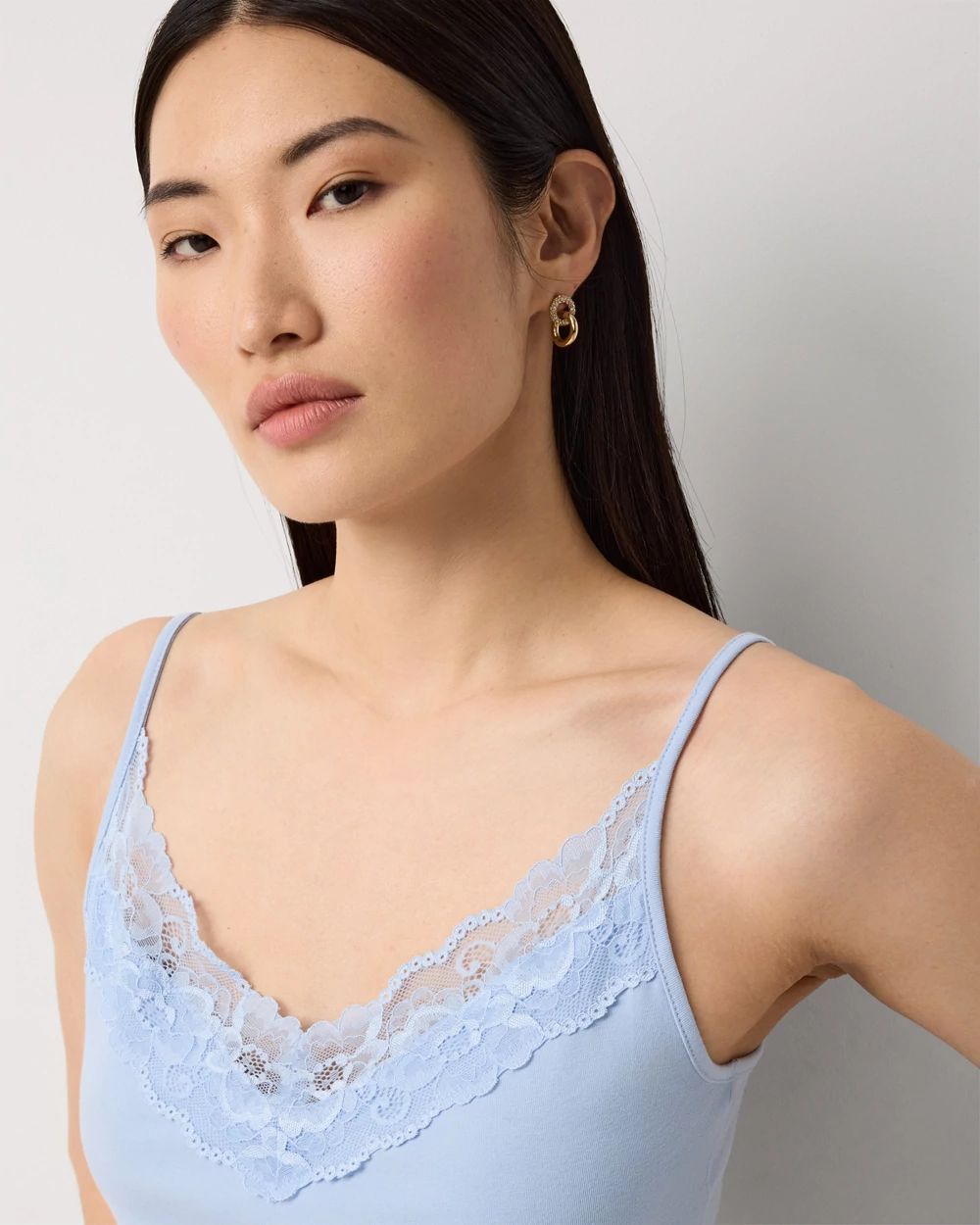 WHBM FORME™ Lace Trim Cami click to view larger image.