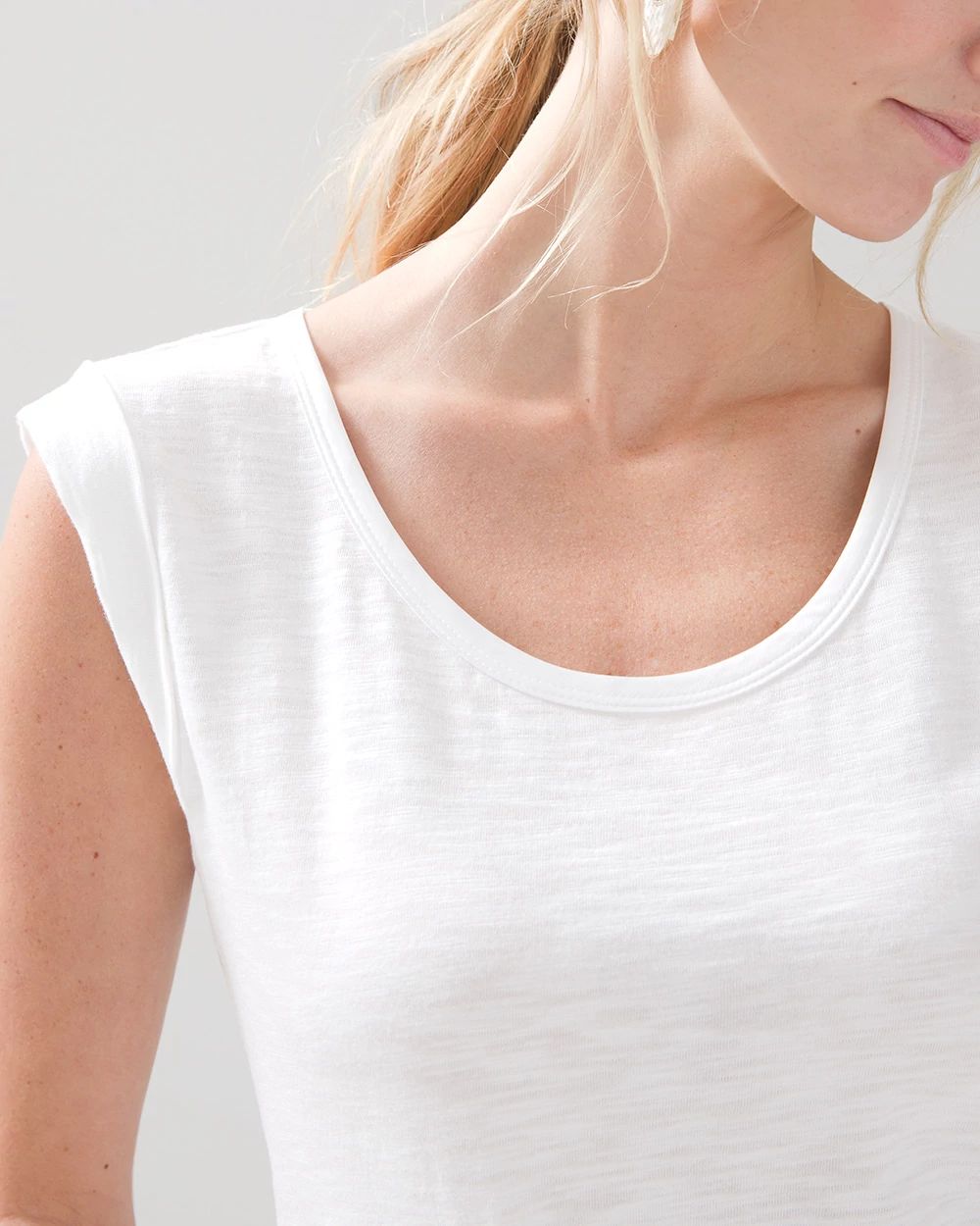 Sleeveless Scoop Tank