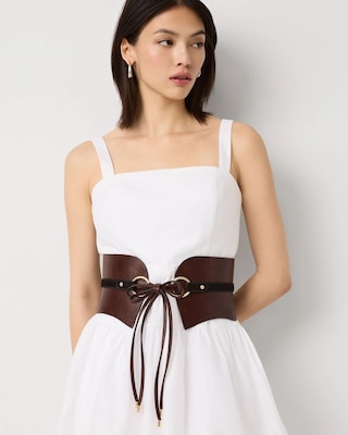 Tie-Front Corset Belt