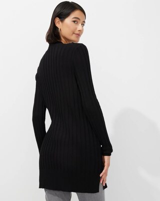Outlet WHBM Wide-Rib Long Belted Cardigan